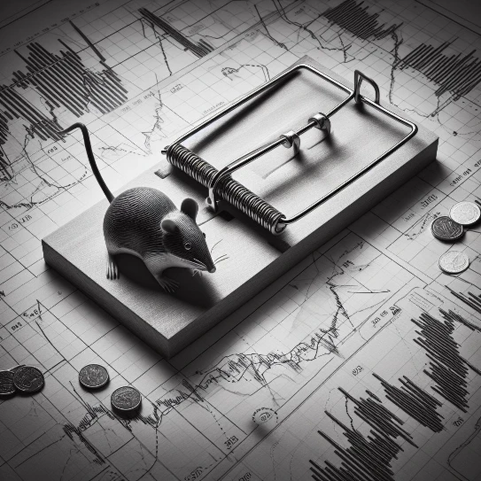 a mouse trap symbolizing Balance Drawdown vs Equity Drawdown