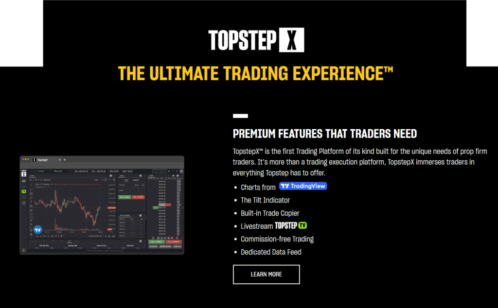 topstepx features